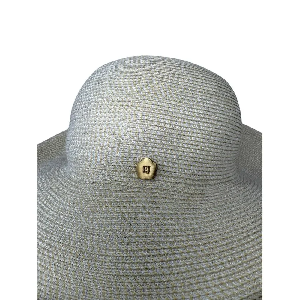 Eric Javits New York Squishee Hampton Woven Rolled Brim Sun Hat Packable - Picture 3 of 9